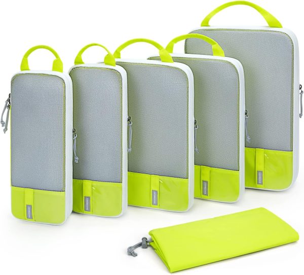 6 Set/4 Set/2 Set Compression Packing Cubes for Travel, Lightweight Vacation Travel Essentials, Travel Accessories for Suitcase Organizer Bags Set, Durable Luggage Organizer Travel Bags