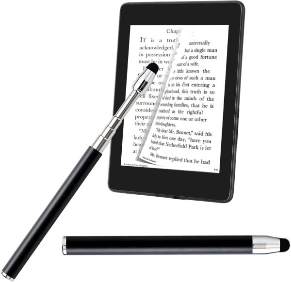 Page Turner for Kindle Paperwhite Oasis Reading, Kindle Clicker Expandable Pen for eBook, E-Reader Remote Control Page Turner for iPad, and More Touchscreen