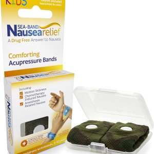 Sea-Band Anti-Nausea Acupressure Wristband for Motion & Morning Sickness, Child, 1 Pair Camouflage