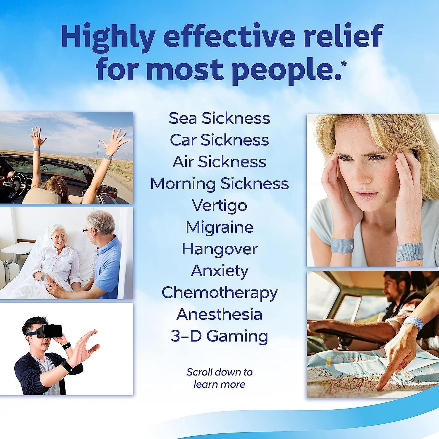 Sea-Band Anti-Nausea Acupressure Wristband for Motion & Morning Sickness, Child, 1 Pair Camouflage - Image 7